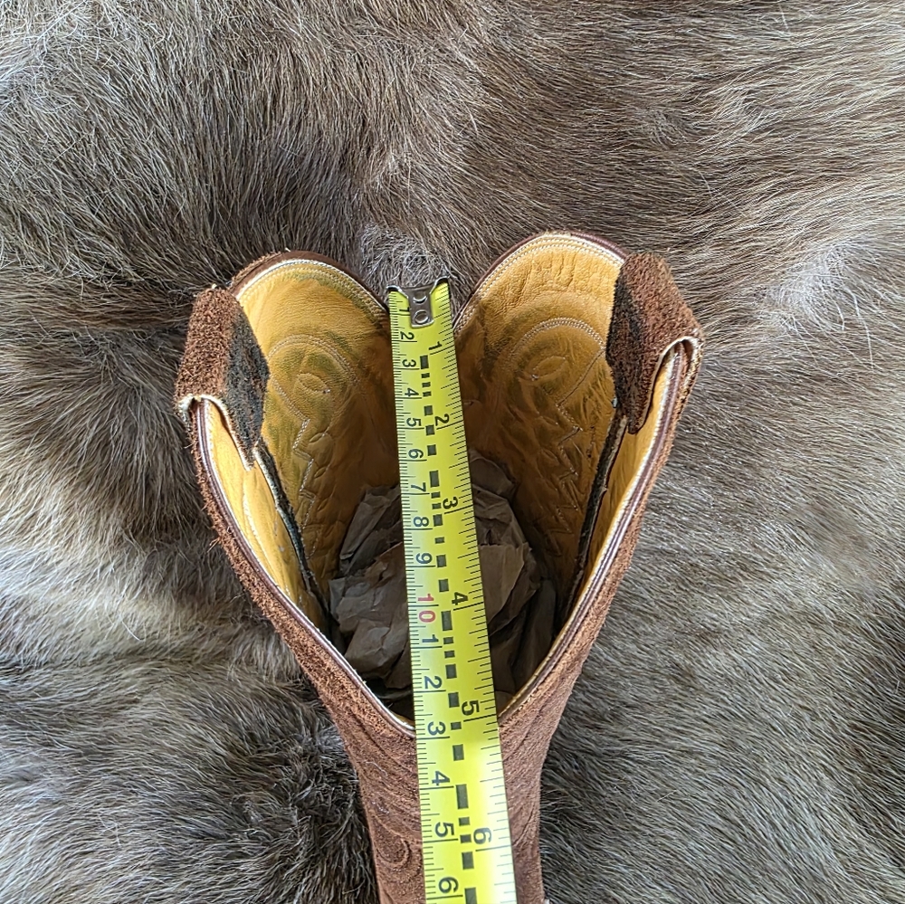 Heritage Boot Company - Womens Suede Western Cowboy Boots - Picture 6 of 10